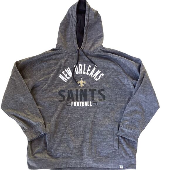New Orleans Saints Hoodie Pro Line Fanatics Gray Sz 4XB - Picture 1 of 3